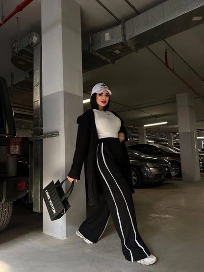Wide Leg Track Pants